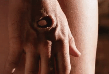 jesus leaves the tomb