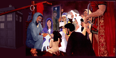 Adoration of the Magi and a Time Lord