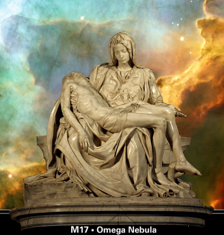 Michelangelo's Pieta_Omega Nebula