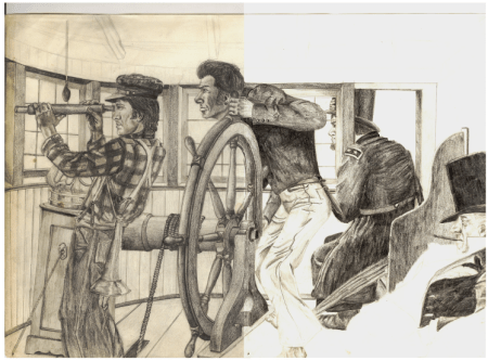 unfinished sketch River Pilot